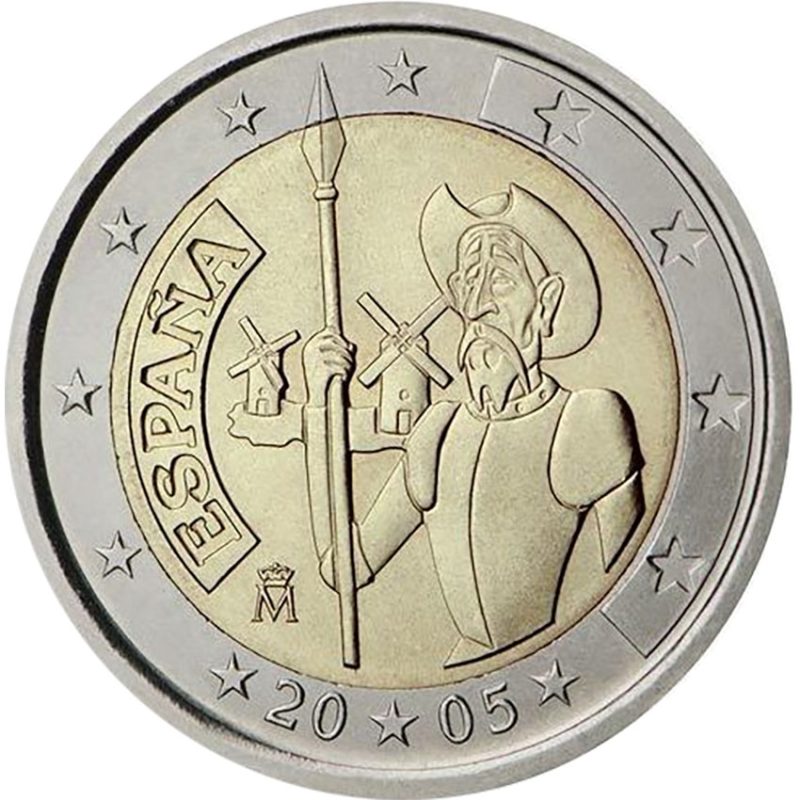 2 Euros Conmemorativos - 400 Aniversario Don Quijote - 2005