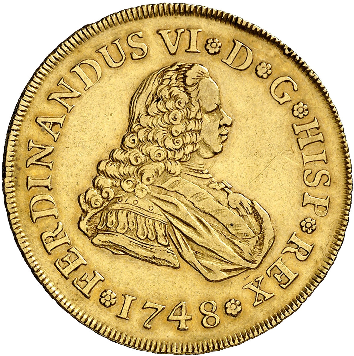 Doblón de 4 Escudos - Fernando VI - 1748