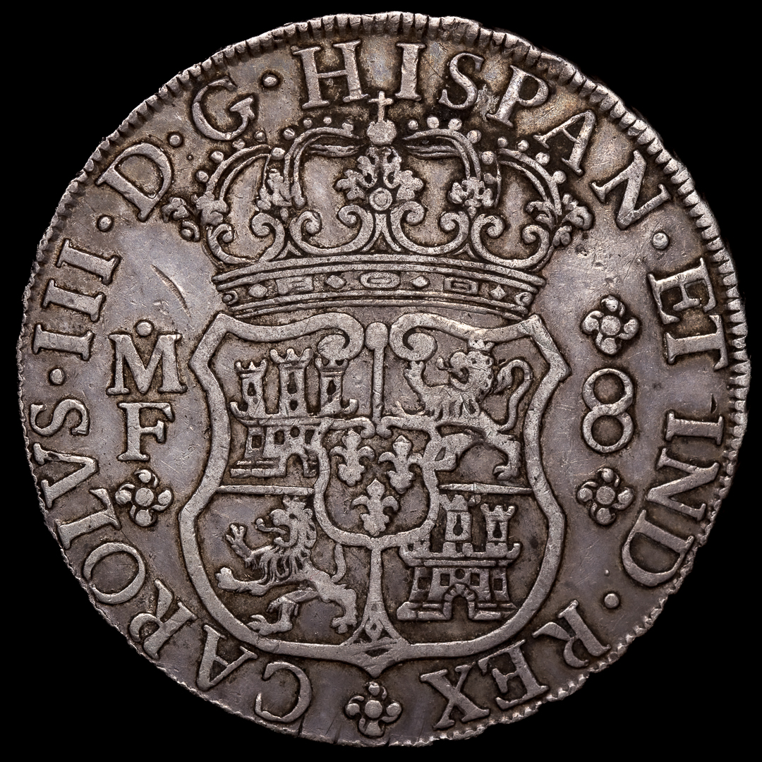 8 Reales Carlos III 1767 Ceca Mexico