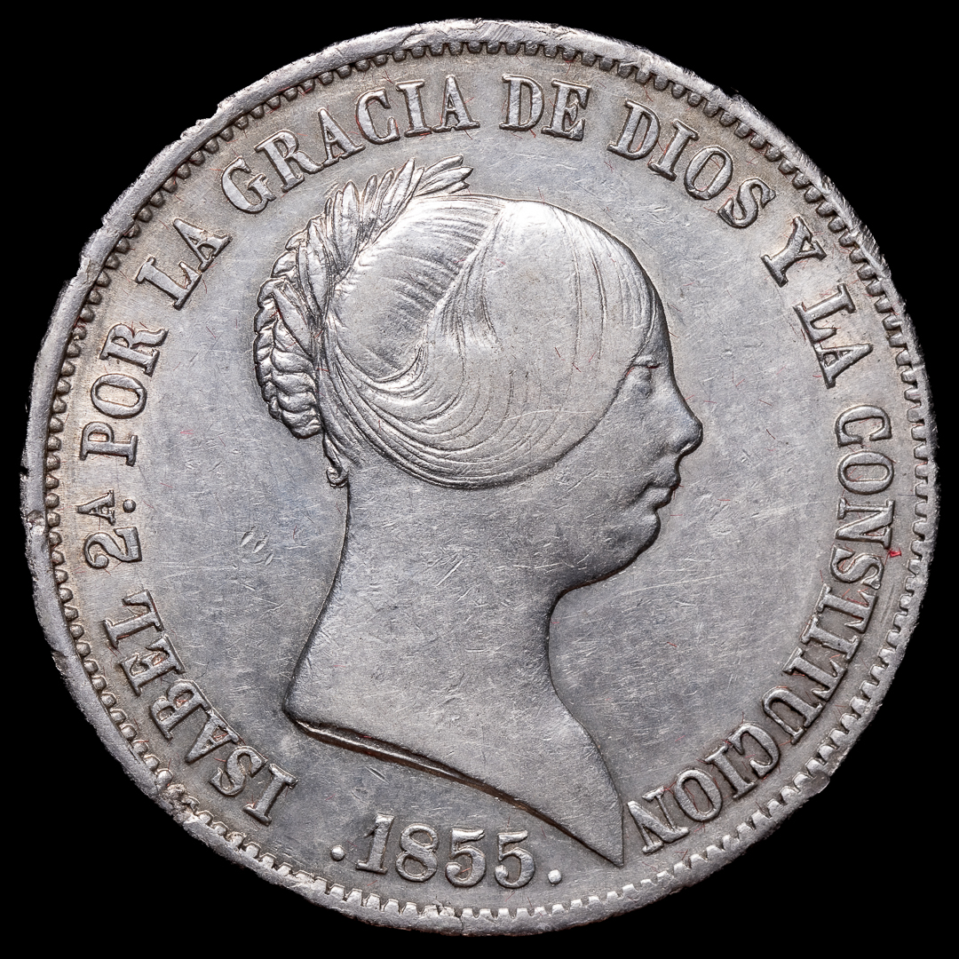 Isabel II 20 Reales de 1855 Sevilla