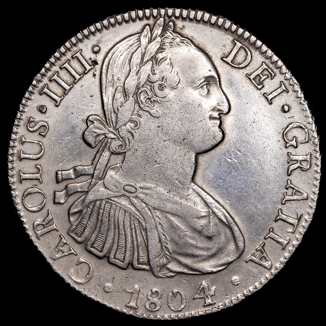 8 Reales Carlos IV 1804 Mexico