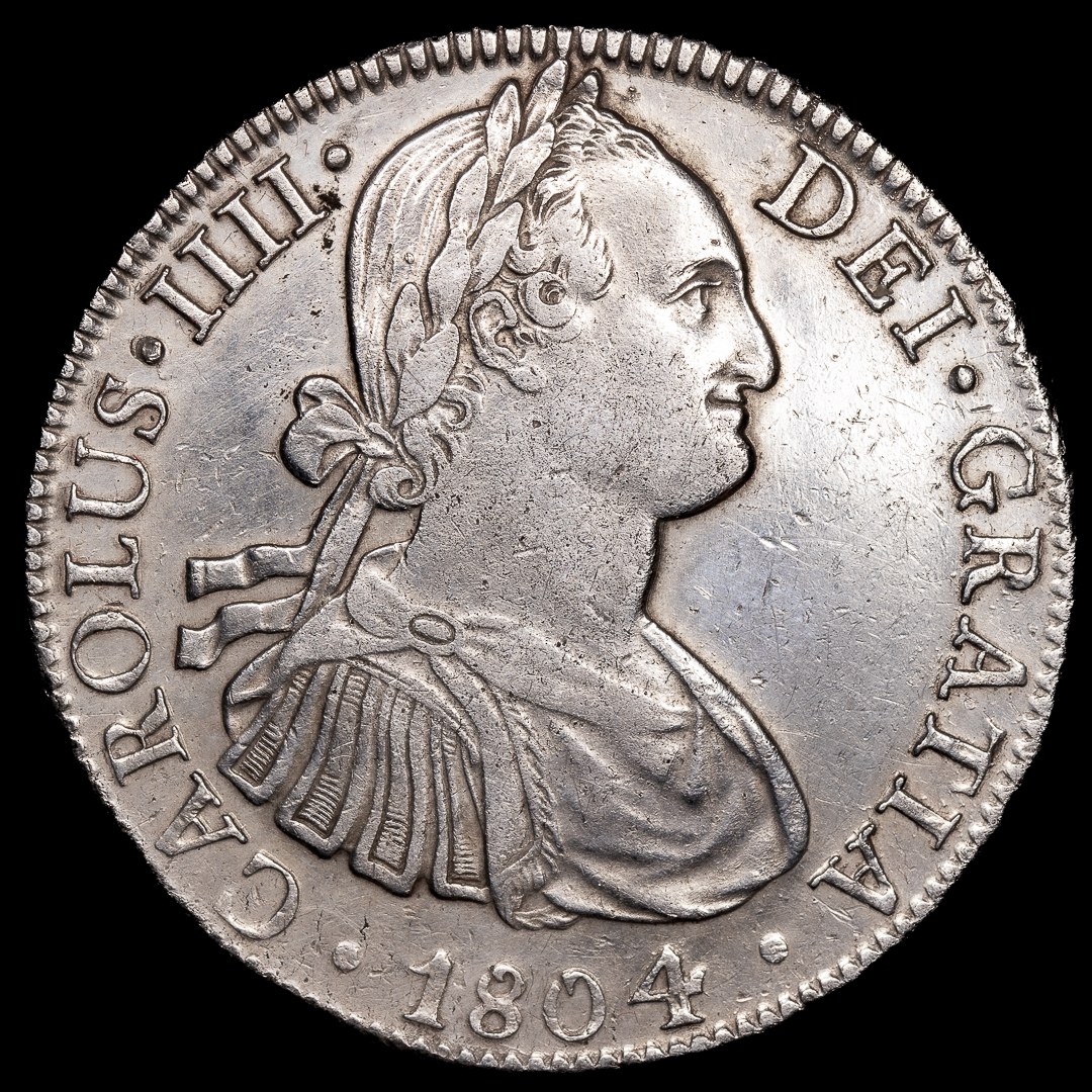 8 Reales Carlos IV 1804 Mexico