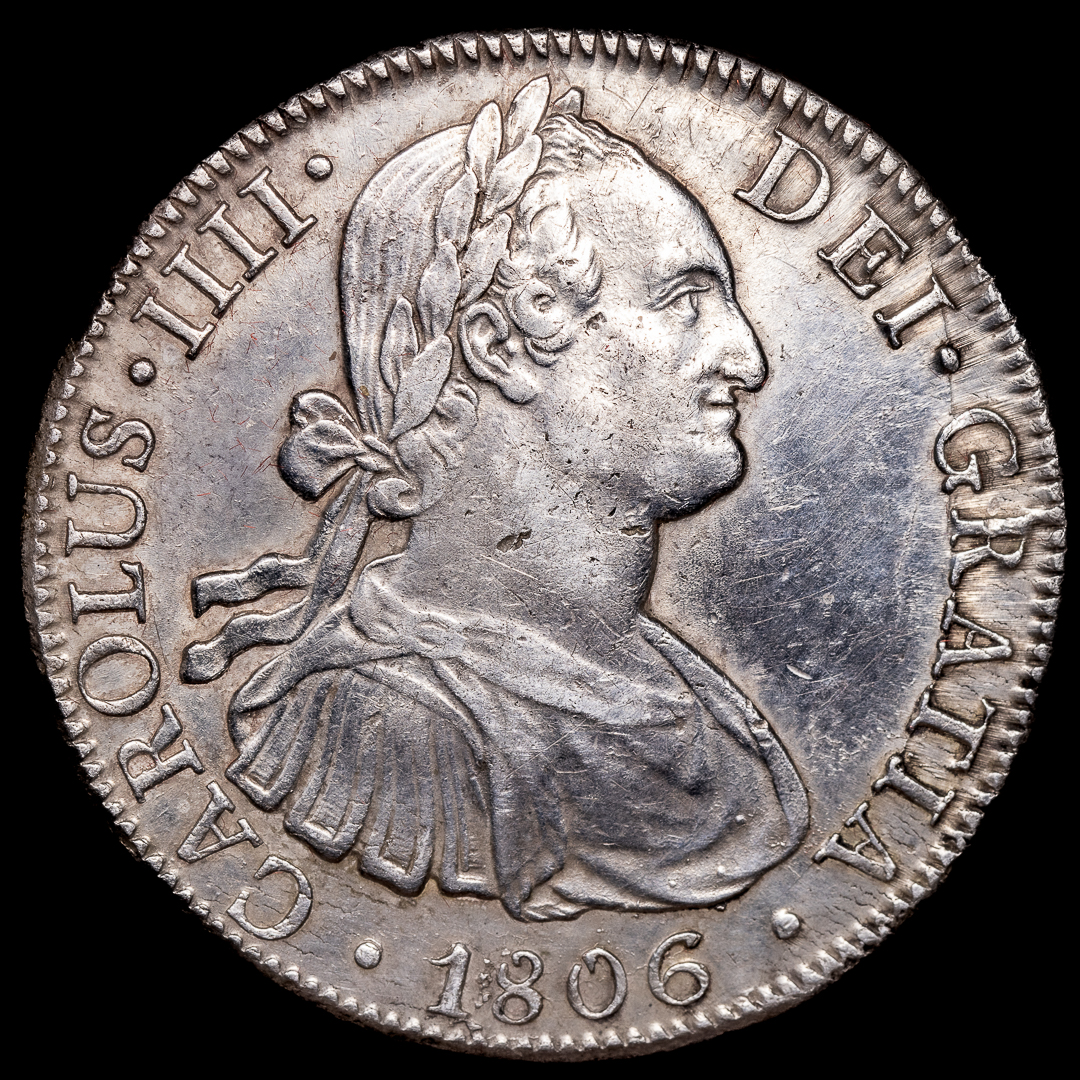 8 Reales Carlos IV 1806 Mexico