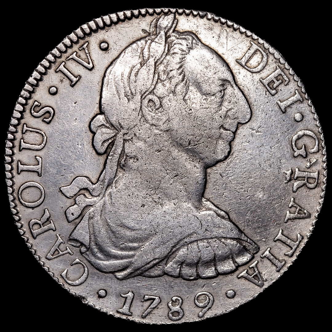 8 Reales Carlos IV 1789 Mexico
