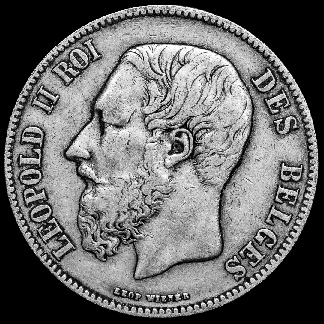 5 Francos Leopoldo II ROI 1870