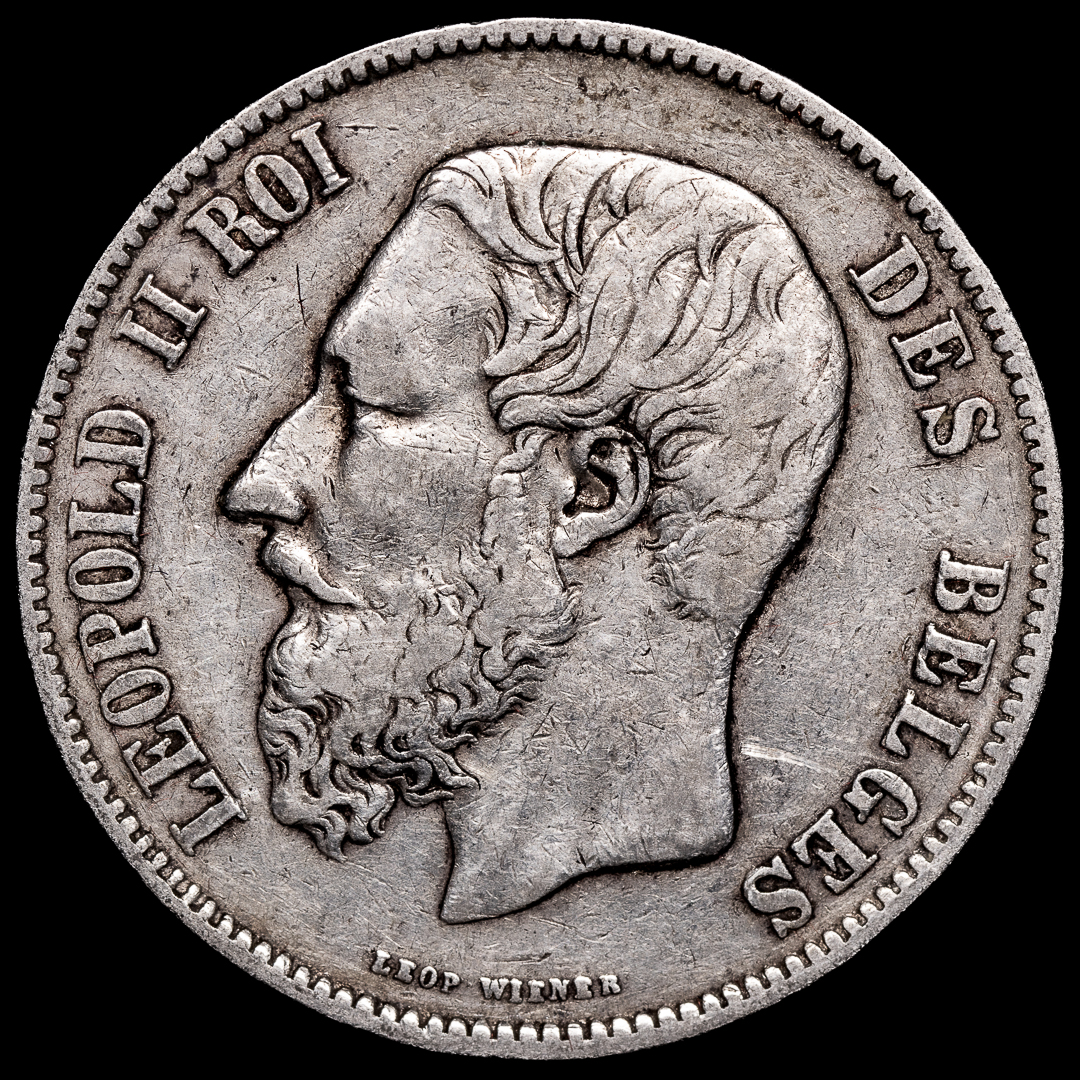 5 Francos Leopoldo II ROI 1869